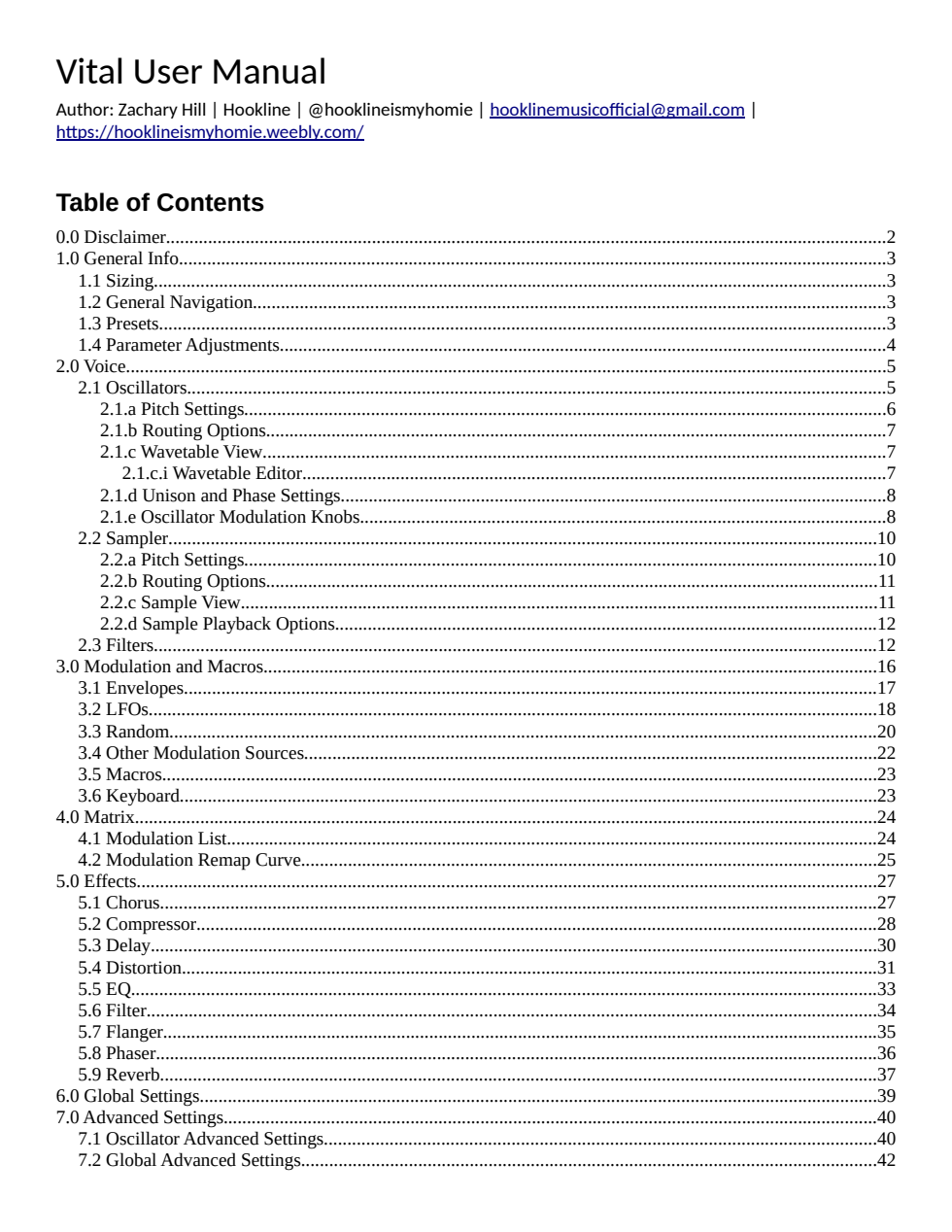 M01: User manual / Page 1