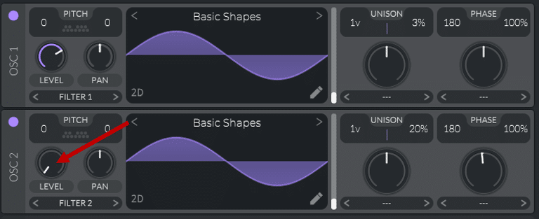 F10: choosing oscillators in Vital