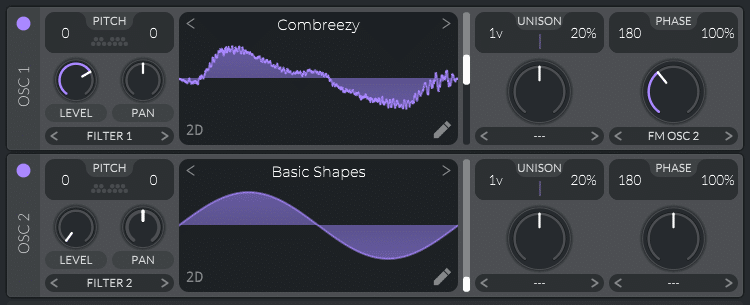 F16: choosing waveforms in Vital