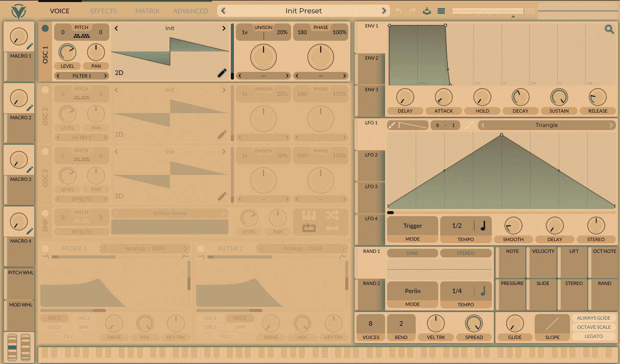 T02: The Vital synth interface