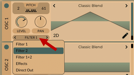 T09: Vital synth filter routing