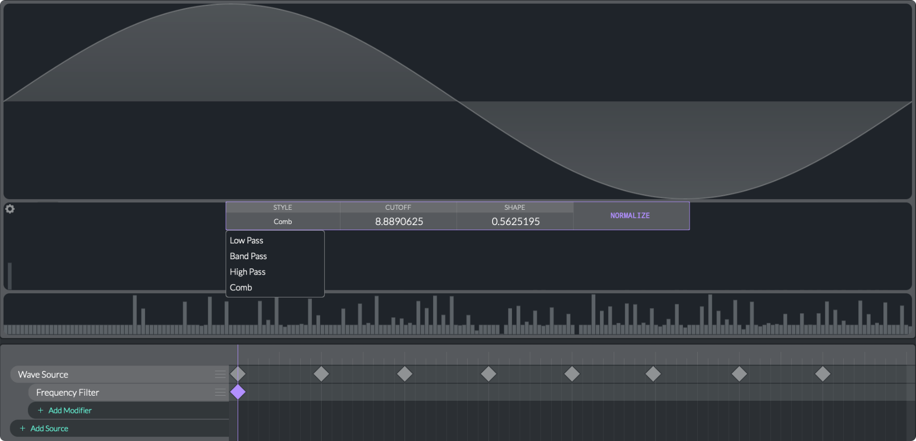 V31: Frequency Filter Modifier